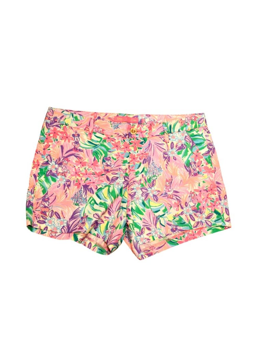 Disney x Lilly Pulitzer Womens Callahan Shorts Multicolor Floral Minnie & Mickey